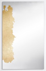 Casa Padrino specchio da parete di lusso oro 80 x 2,5 x A. 130 cm - Specchio rettangolare da soggiorno - Specchio per camera da letto - Specchio per guardaroba - Mobili di lusso - Interni di lusso