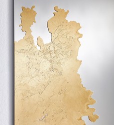 Casa Padrino specchio da parete di lusso oro 80 x 2,5 x A. 130 cm - Specchio rettangolare da soggiorno - Specchio per camera da letto - Specchio per guardaroba - Mobili di lusso - Interni di lusso
