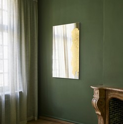 Casa Padrino specchio da parete di lusso oro 80 x 2,5 x A. 130 cm - Specchio rettangolare da soggiorno - Specchio per camera da letto - Specchio per guardaroba - Mobili di lusso - Interni di lusso