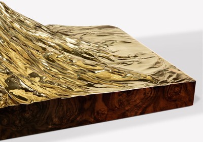 Casa Padrino Luxus Designer Esstisch Braun / Gold 450 x 150 x H. 76 cm - Rechteckiger Esszimmertisch - Italienische Luxus Esszimmer Möbel - Luxus Einrichtung - Luxus Qualität - Made in Italy