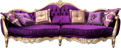 Luxus Barock Satin Wohnzimmer Sofa Lila Gold Luxury Baroque Satin Living Room Sofa Purple Gold Luxus Barock Satin Wohnzimmer Sofa Lila Gold Luxury Baroque Satin Living Room Sofa Purple Gold