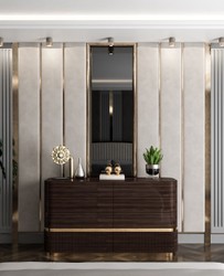 Casa Padrino luxury solid wood dresser with 6 drawers dark brown / gold - Bedroom chest of drawers - Bedroom furniture - Luxury furniture - Luxury furnishings - Bedroom furnishings