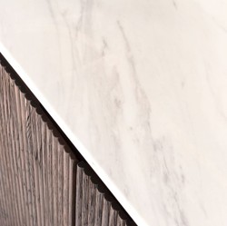 Casa Padrino armario de estantería de lujo marrón oscuro / blanco / latón 120 x 40 x A. 200 cm - Muebles de salón - Interiores de salón - Muebles de lujo - Interiores de lujo - De lujo Muebles