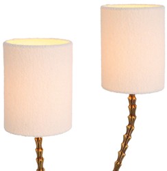 Luxus Designer Doppel Tischleuchte Schreibtischleuchte Vintage Messing Weiß Luxury Designer Double Table Lamp Desk Lamp Vintage Brass White