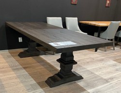 Casa Padrino tavolo da pranzo in stile country grigio 240 x 100 x A. 77 cm - Tavolo da cucina rustico - Mobili rustici per sala da pranzo - Mobili per sala da pranzo in stile country