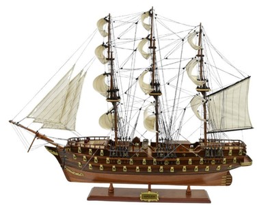 Luxus Deko Schiff Holzschiff Flaggschiff Kriegsschiff Napoleon Luxury Decoration Ship Wooden Ship Flagship Warship Napoleon