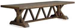 Casa Padrino mesa de comedor da estilo campestre marrón 330 x 110 x A. 77 cm - Mesa de cocina de rústica - Muebles de comedor rústicos - Muebles de comedor de estilo campestre