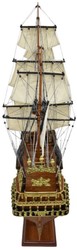 Casa Padrino luxury flagship Soleil Royal brown 95 x 29 x H. 90 cm - Handmade decorative ship - Wooden ship - Sailing ship - Warship - Model ship - Living room decoration - Decorative accessories