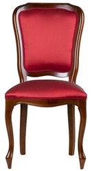 Casa Padrino luxury Art Nouveau dining chair set of 6 bordeaux red / brown 49 x 57 x H. 99 cm - Elegant kitchen chairs - Art Nouveau dining room furniture - Art Nouveau dining room furnishings