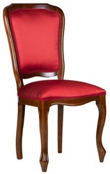 Casa Padrino luxury Art Nouveau dining chair set of 6 bordeaux red / brown 49 x 57 x H. 99 cm - Elegant kitchen chairs - Art Nouveau dining room furniture - Art Nouveau dining room furnishings