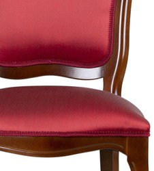 Casa Padrino luxury Art Nouveau dining chair set of 6 bordeaux red / brown 49 x 57 x H. 99 cm - Elegant kitchen chairs - Art Nouveau dining room furniture - Art Nouveau dining room furnishings
