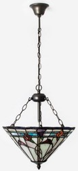 Luxus Tiffany Hängeleuchte Pendelleuchte Mehrfarbig Luxury Tiffany Hanging Lamp Pendant Lamp Multicolored