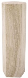 5 Eckige Luxus Travertin Naturstein Deko Säule Beige 5 Sided Luxury Travertine Natural Stone Decorative Column Beige
