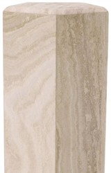 5 Eckige Luxus Travertin Naturstein Deko Säule Beige 5 Sided Luxury Travertine Natural Stone Decorative Column Beige