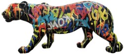 XXL Luxus Designer Garten Terrassen Wohnzimmer Deko Skulptur Figur Panther XXL Luxury Designer Garden Terrace Living Room Decorative Sculpture Figure Panther