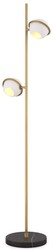 Casa Padrino luxury floor lamp antique brass / white / black Ø 26 x H. 150 cm - Swiveling floor lamp with marble base - Luxury floor lamps - Luxury lights - Luxury furniture - Luxury furnishings