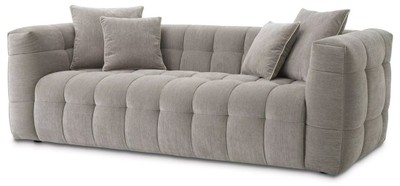 Luxus Wohnzimmer Sofa mit Kissen Grau Luxury Living Room Sofa with Pillows Gray