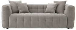 Casa Padrino sofá de lujo gris 230 x 100 x A. 75 cm - Sofá de salón con 4 cojines - Muebles de salón - Muebles de lujo - Interior de salón - Interior de lujo - Calidad de lujo