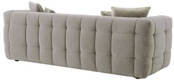Casa Padrino sofá de lujo gris 230 x 100 x A. 75 cm - Sofá de salón con 4 cojines - Muebles de salón - Muebles de lujo - Interior de salón - Interior de lujo - Calidad de lujo