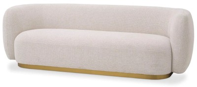 Luxus Designer Wohnzimmer Hotel Sofa Creme Messing Luxury Designer Living Room Hotel Sofa Cream Brass