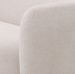 Casa Padrino canapé de luxe crème / laiton 223 x 96 x H. 71 cm - Canapé de salon - Canapé d'hôtel - Meuble de salon - Meuble d'hôtel - Meuble de luxe - Ameublement de luxe - Ameublement de salon