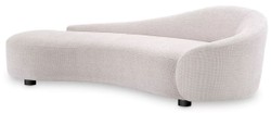 Casa Padrino divano lusso bianco / nero 230 x 113 x A. 70 cm - Divano soggiorno curvo - Mobili da soggiorno - Arredi da soggiorno - Mobili di lusso - Arredi di lusso - Di Lusso mobili 