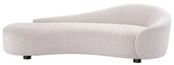 Casa Padrino divano lusso bianco / nero 230 x 113 x A. 70 cm - Divano soggiorno curvo - Mobili da soggiorno - Arredi da soggiorno - Mobili di lusso - Arredi di lusso - Di Lusso mobili 