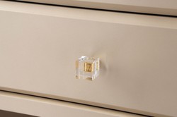 Offener Luxus Kleiderschrank Schlafzimmerschrank mit LED Beleuchtung Beige Open Luxury Wardrobe Bedroom Cabinet with LED Lighting Beige