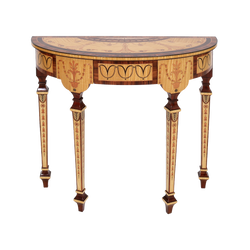 Luxus Barock Konsole Intarsien Holzfarben Braun Hellbraun Baroque Console Table Konsolentisch Luxury Furniture Interior Möbel Luxus Barock Konsole Intarsien Holzfarben Braun Hellbraun Baroque Console Table Konsolentisch Luxury Furniture Interior Möbel