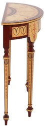 Casa Padrino console baroque de luxe naturel / marron 100 cm - Console en bois massif fait main avec tiroir - Meuble de salon de luxe de style baroque - Meuble baroque - Ameublement baroque