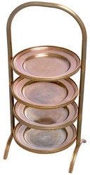 Luxus Gastronomie Restaurant Hotel Etagere Vintage Messing Luxury Gastronomy Restaurant Hotel Etagere Vintage Brass