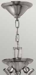 Casa Padrino lampadario Art Deco di lusso argento / bianco Ø 61 x A. 62,5 cm - Lampadario rotondo in metallo con paralumi in vetro - Lampadario soggiorno - Luci Art Deco - Luci di lusso