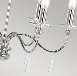 Casa Padrino Art Nouveau crystal chandelier silver Ø 71 x H. 51 cm - Round metal chandelier - Baroque & Art Nouveau living room chandelier - Baroque & Art Nouveau lights