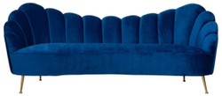 Luxus Designer Wohnzimmer Samt Sofa Blau Gold Luxury Designer Living Room Velvet Sofa Blue Gold
