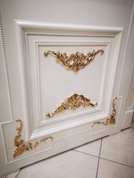 Casa Padrino luxury baroque apartment door white / gold - Magnificent solid wood door with frame - Luxury furniture in baroque style - Hotel furniture - Baroque furniture - Baroque furnishings