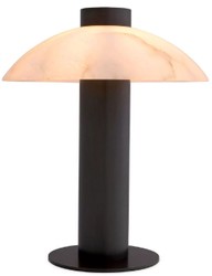 Runde Luxus Tischleuchte Schreibtischleuchte Bronze Alabaster Round Luxury Table Lamp Desk Lamp Bronze Alabaster