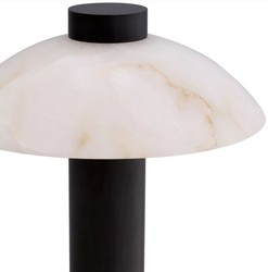 Runde Luxus Tischleuchte Schreibtischleuchte Bronze Alabaster Round Luxury Table Lamp Desk Lamp Bronze Alabaster