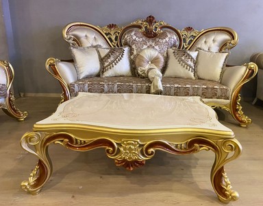 Casa Padrino Luxus Barock Sofa Creme / Silber / Braun / Gold / Braun - Prunkvolles Wohnzimmer Sofa - Barockstil Wohnzimmer Möbel - Luxus Möbel im Barockstil - Prunkvolle Barock Möbel