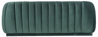 Casa Padrino Luxus Samt Sofa Grün 230 x 95 x H. 84 cm - Wohnzimmer Sofa - Wohnzimmer Möbel - Luxus Möbel - Wohnzimmer Einrichtung - Luxus Einrichtung - Luxus Qualität