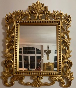 Prunkvoller Barock Spiegel Wandspiegel Gold Magnificent Baroque Mirror Wall Mirror Gold