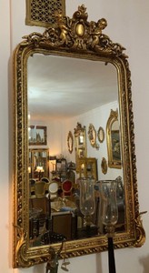 Prunkvoller Barock Spiegel Wandspiegel Gold Magnificent Baroque Mirror Wall Mirror Gold