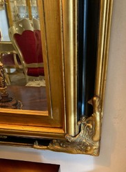 Prunkvoller Barock Spiegel Wandspiegel Gold Schwarz Magnificent Baroque Mirror Wall Mirror Gold Black