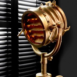 Luxus Dreibein Stehleuchte Studioleuchte Vintage Messing Luxury Tripod Floor Lamp Studio Lamp Vintage Brass