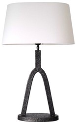 Casa Padrino lámpara de mesa de lujo bronce / blanco 42,5 x 25 x A. 65,5 cm - Elegante lámpara de escritorio con pantalla ovalada - Iluminación de lujo - Muebles de lujo - Interior de lujo