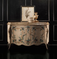 Casa Padrino luxury baroque sideboard beige / multicolored - Handmade cabinet with 3 drawers and 2 doors - Luxury furniture in baroque style - Baroque furniture - Luxury quality - Made in Italy