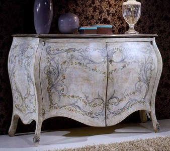 Casa Padrino credenza barocco di lusso multicolore - Armadio in stile barocco fatto a mano con 2 ante - Mobili di lusso in stile barocco - Mobili barocchi - Fatto in Italia
