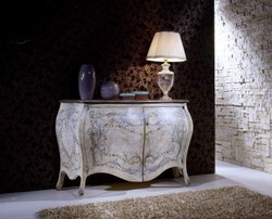 Casa Padrino buffet baroque de luxe multicolore - Meuble de style baroque fait main avec 2 portes - Meuble de luxe de style baroque - Meuble baroque - Qualité de luxe - Fabriqué en Italie