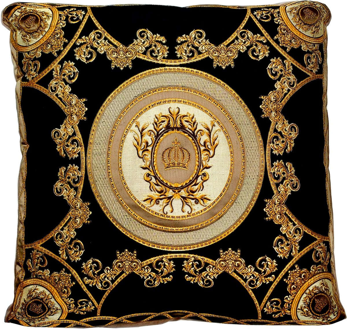 Harald Glööckler almohada decorativa de lujo Pompöös de Casa Padrino negro / crema / marrón / oro - Almohadas Glööckler - Almohadas de diseño - Harald Glööckler accesorios decorativos de diseño Harald Glööckler almohada decorativa de lujo Pompöös de Casa Padrino negro / crema / marrón / oro - Almohadas Glööckler - Almohadas de diseño - Harald Glööckler accesorios decorativos de diseño