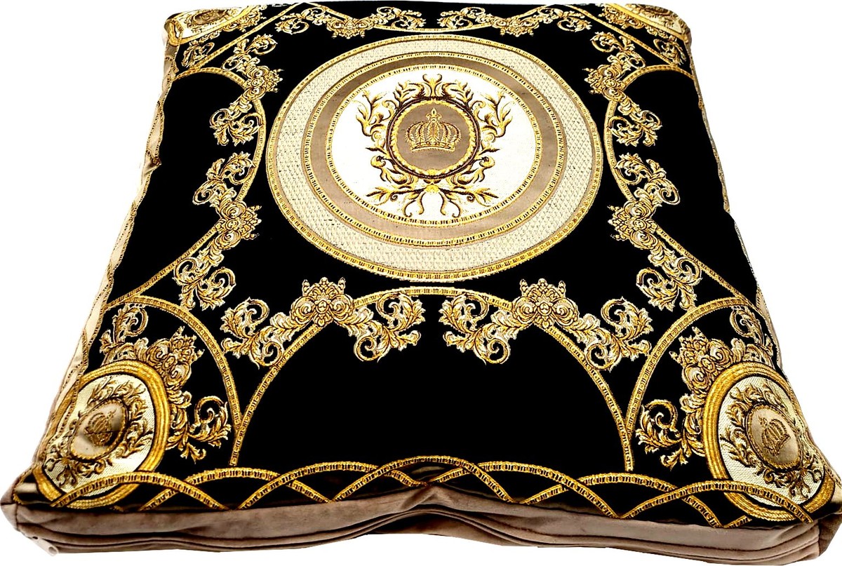 Harald Glööckler almohada decorativa de lujo Pompöös de Casa Padrino negro / crema / marrón / oro - Almohadas Glööckler - Almohadas de diseño - Harald Glööckler accesorios decorativos de diseño Harald Glööckler almohada decorativa de lujo Pompöös de Casa Padrino negro / crema / marrón / oro - Almohadas Glööckler - Almohadas de diseño - Harald Glööckler accesorios decorativos de diseño