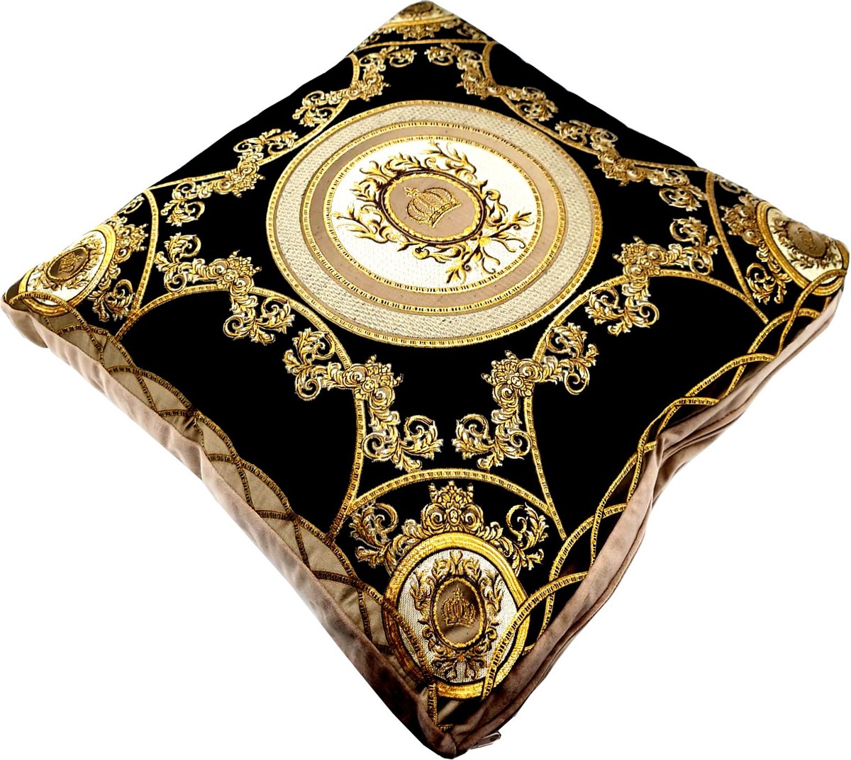 Harald Glööckler almohada decorativa de lujo Pompöös de Casa Padrino negro / crema / marrón / oro - Almohadas Glööckler - Almohadas de diseño - Harald Glööckler accesorios decorativos de diseño Harald Glööckler almohada decorativa de lujo Pompöös de Casa Padrino negro / crema / marrón / oro - Almohadas Glööckler - Almohadas de diseño - Harald Glööckler accesorios decorativos de diseño